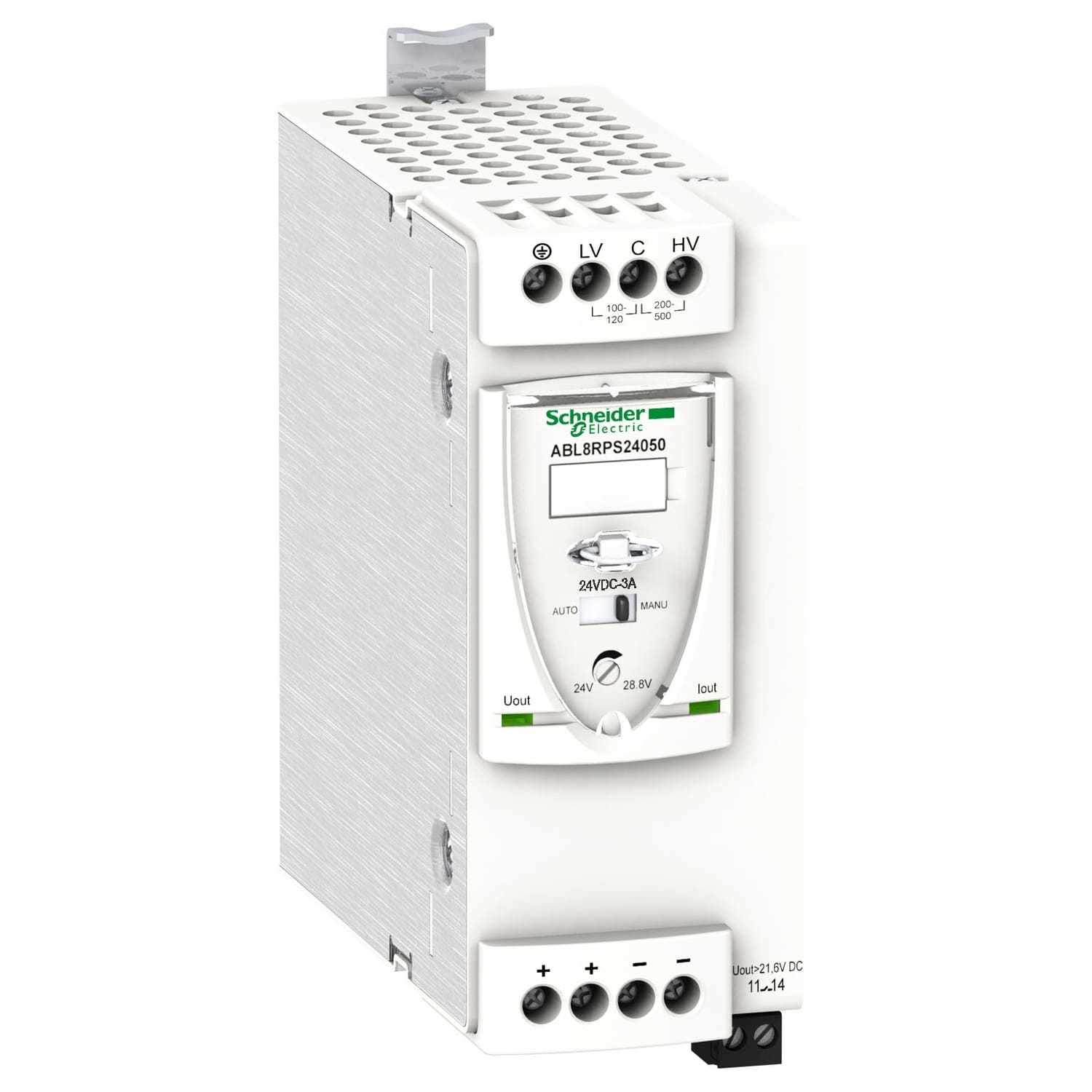 SCHNEIDER ELECTRIC - SNRABL8RPS24050 Alimentatore con commutazione regolata - 1 o 2 fasi - 200..500 V CA - 24 V - 5 A