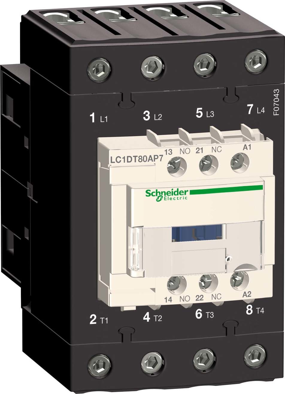 SCHNEIDER ELECTRIC - SNRLC1DT80AJD CONTATTORE 80A 12VDC 4P