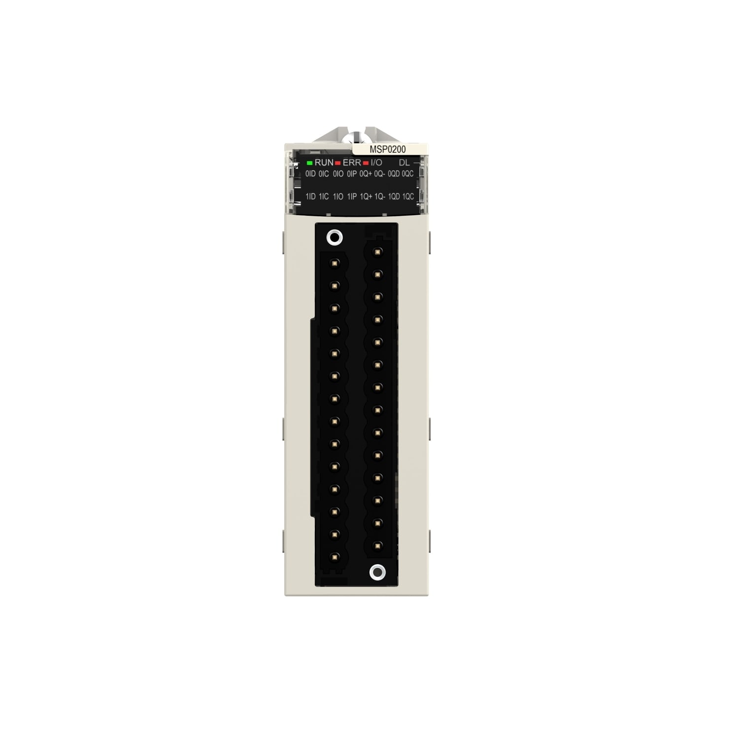 SCHNEIDER ELECTRIC - SNRBMXMSP0200 Modulo PTO - 2 canali - 4 ingressi - 24 V CC - 4,3 mA - 2 connettori a 28 pin
