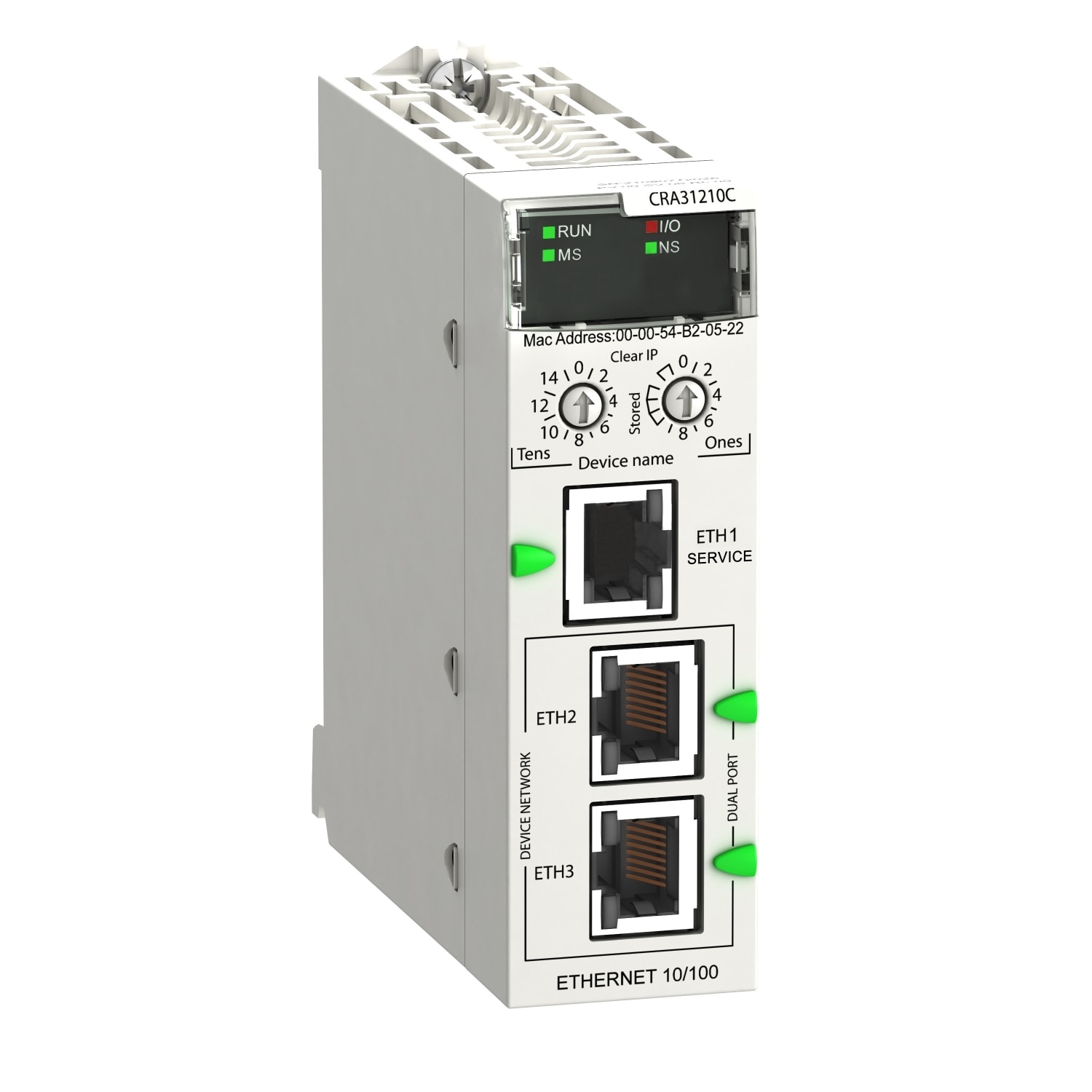 SCHNEIDER ELECTRIC - SNRBMXCRA31210C X80 RIO DROP E/IP PERF COATED