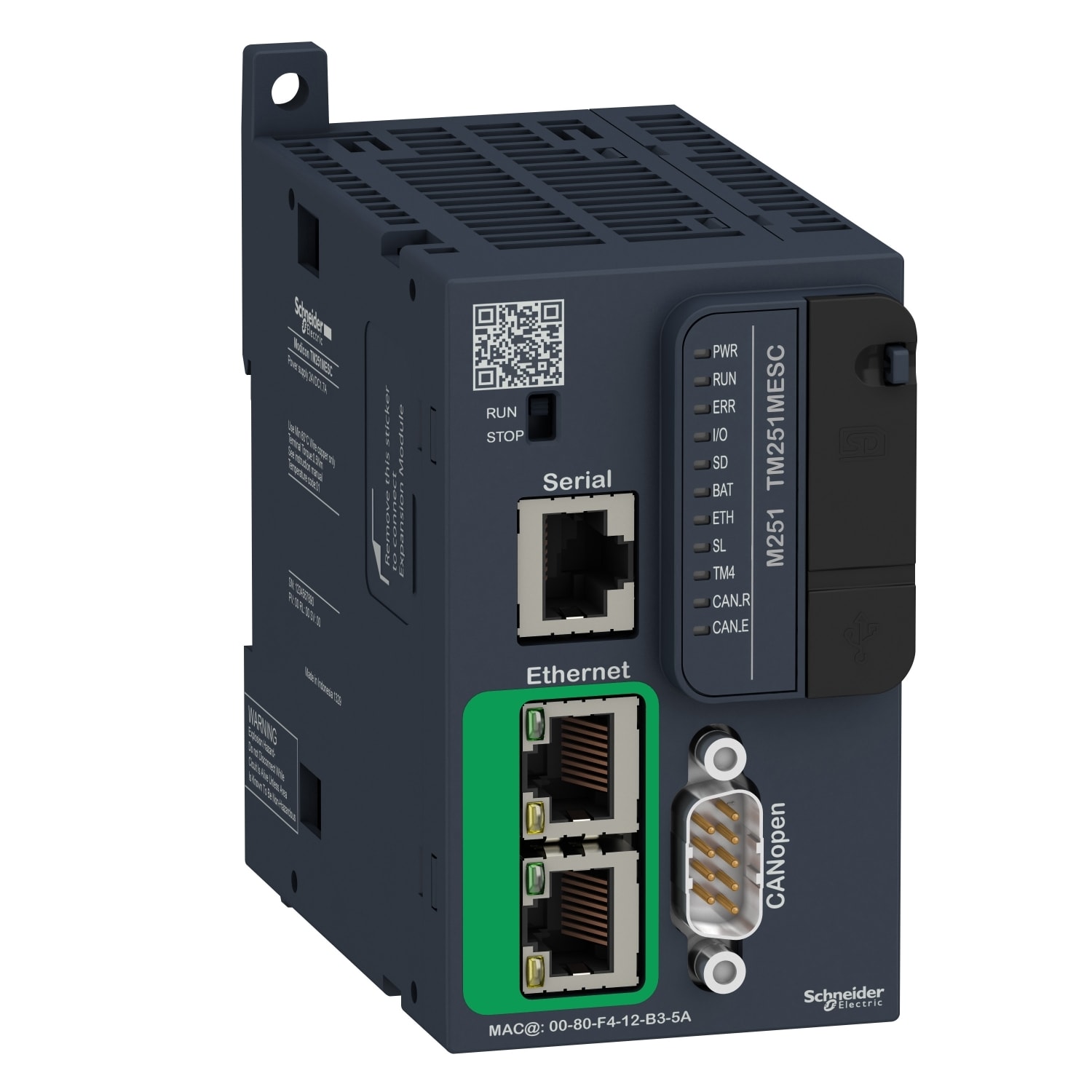 SCHNEIDER ELECTRIC - SNRTM251MESC Controllore M251 Ethernet, CAN