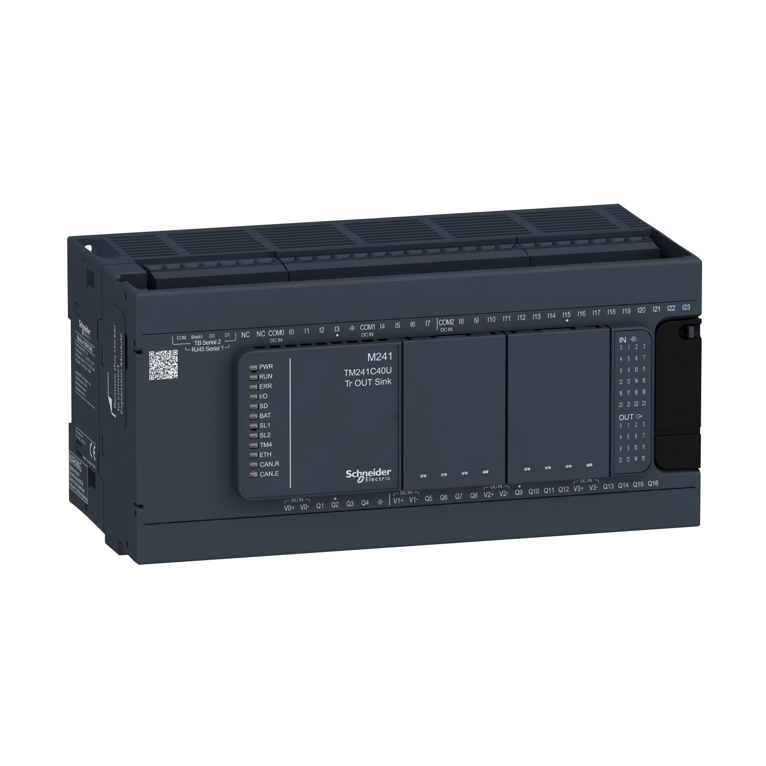 SCHNEIDER ELECTRIC - SNRTM241C40U CONTROLLORE M241 40 I/O TR NPN