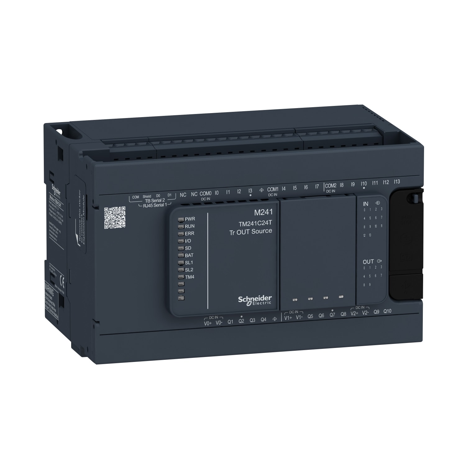 SCHNEIDER ELECTRIC - SNRTM241C24T CONTROLLORE M241 24 I/O TR PNP