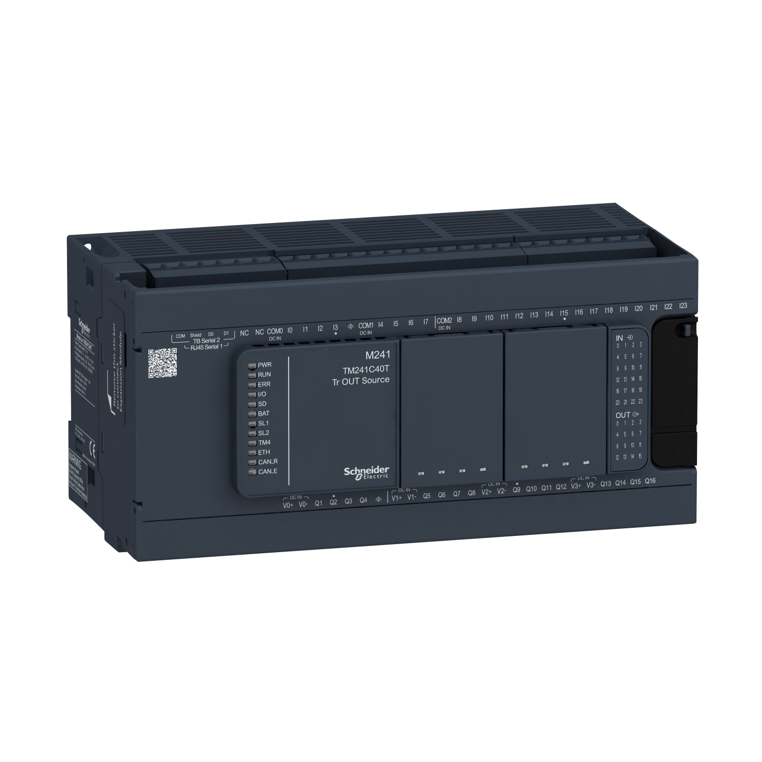 SCHNEIDER ELECTRIC - SNRTM241C40T Controllore M241 40 I/O transistor PNP