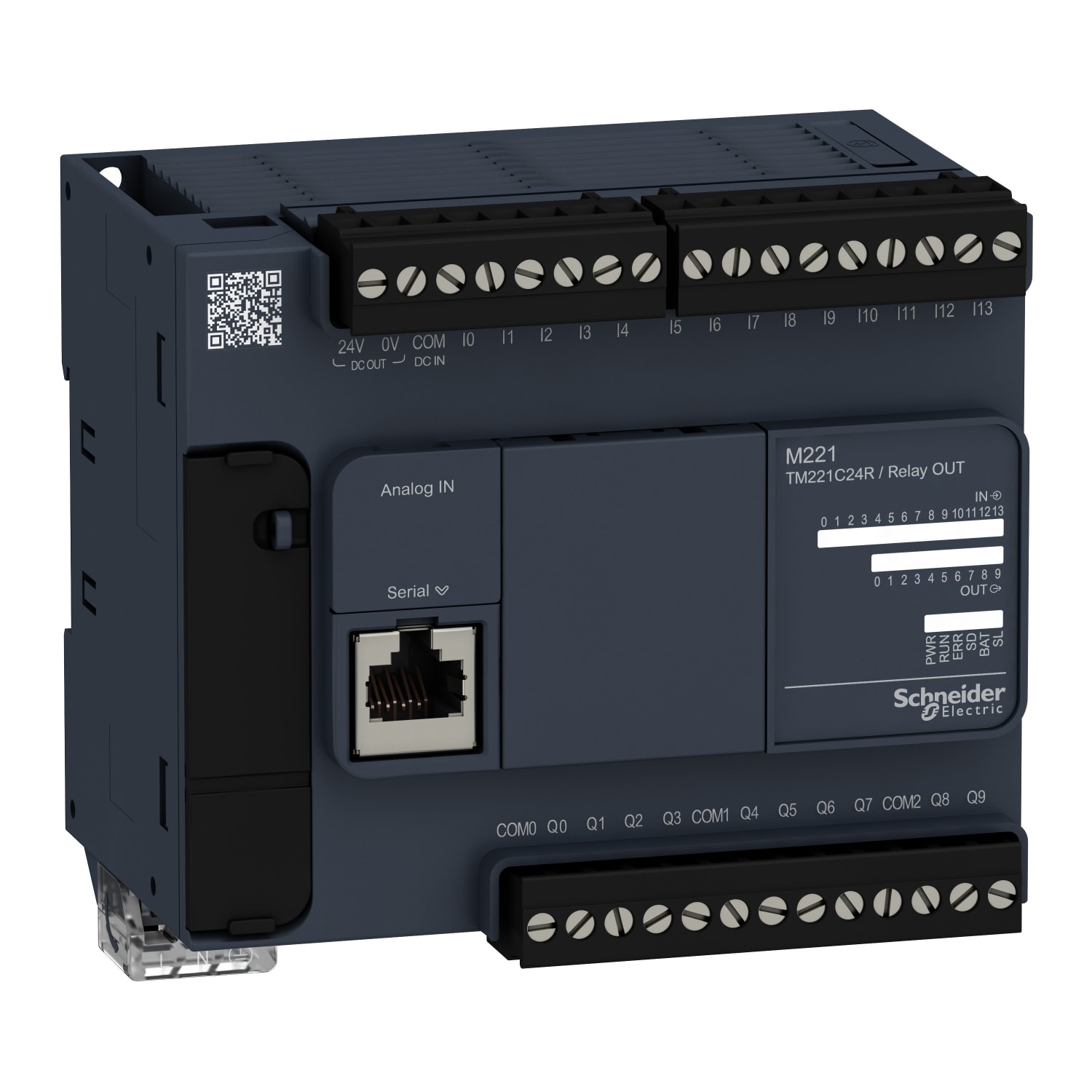 SCHNEIDER ELECTRIC - SNRTM221C24R CONTROLLORE M221 24 I/O RELE