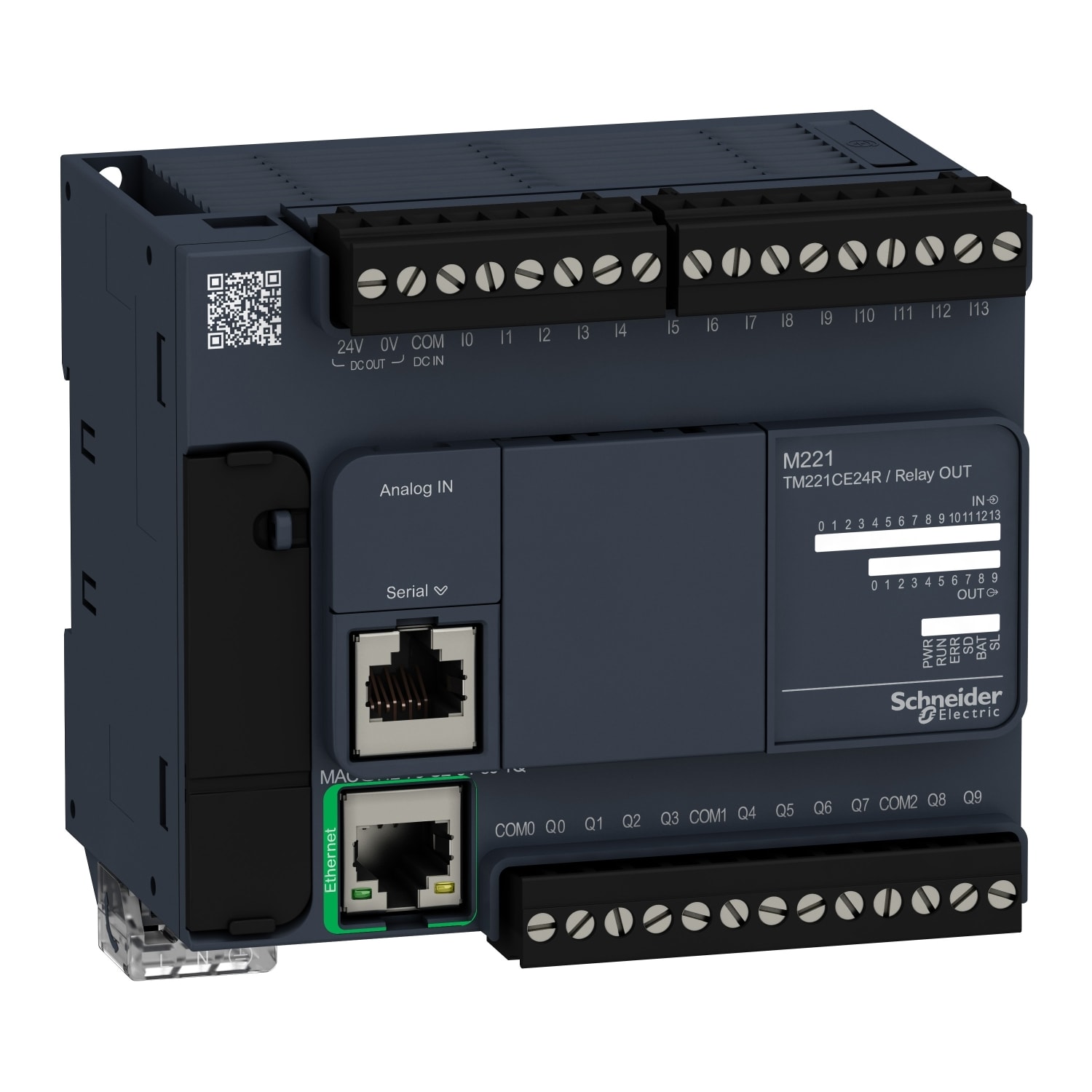 SCHNEIDER ELECTRIC - SNRTM221CE24R Controllore M221 24 I/O relè, Ethernet