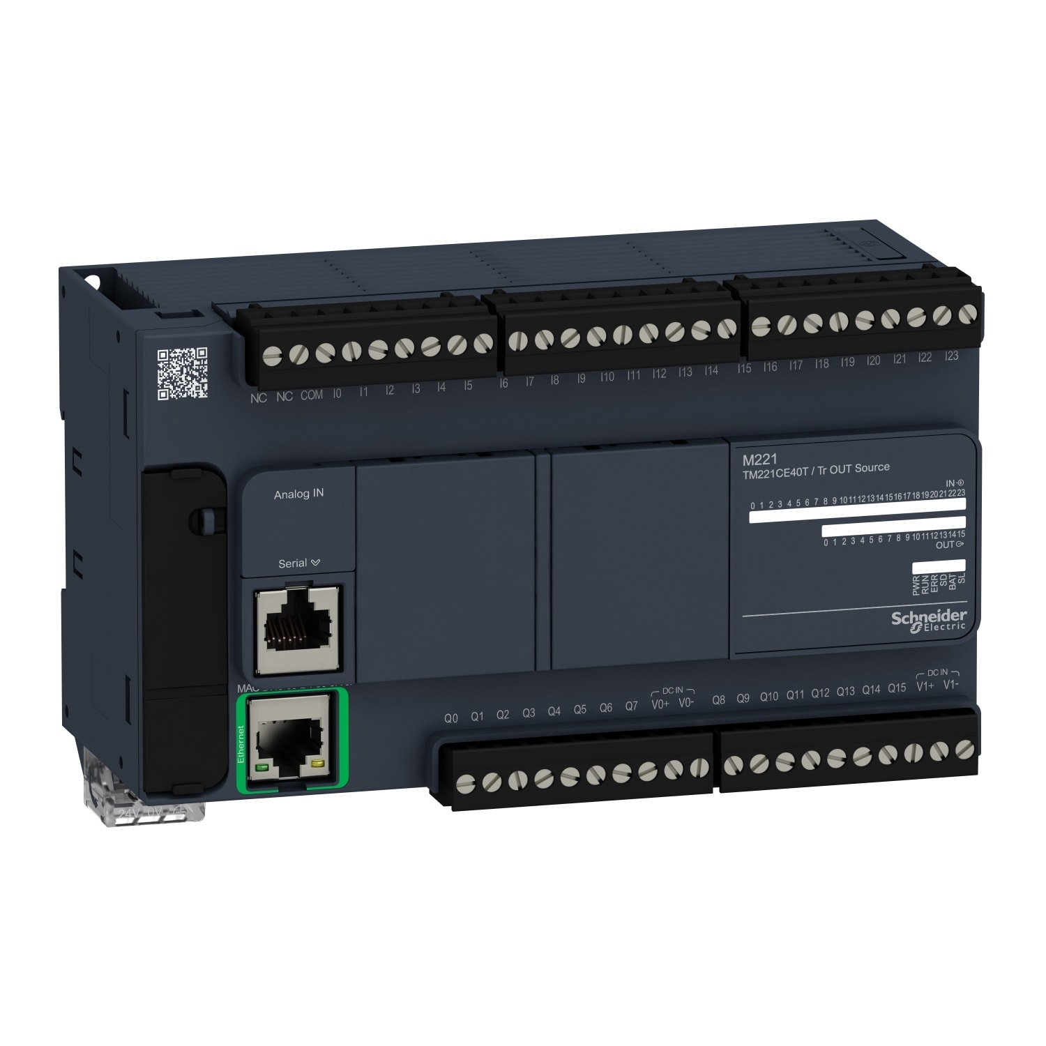 SCHNEIDER ELECTRIC - SNRTM221CE40T CONTROLLORE M221 40 I/O TR PNP ETH