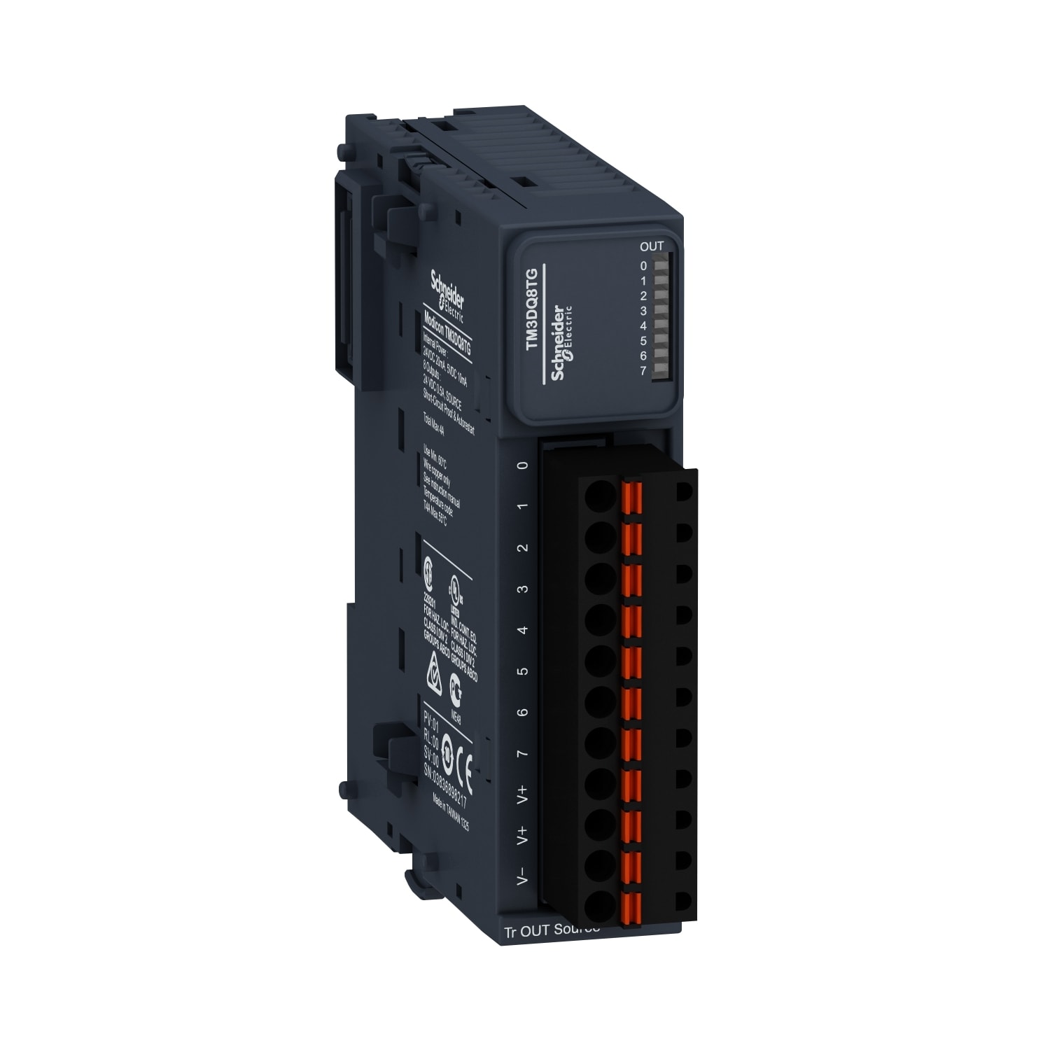 SCHNEIDER ELECTRIC - SNRTM3DQ8TG MODULO TM3 8 OUTPUT TR PNP MOLLA
