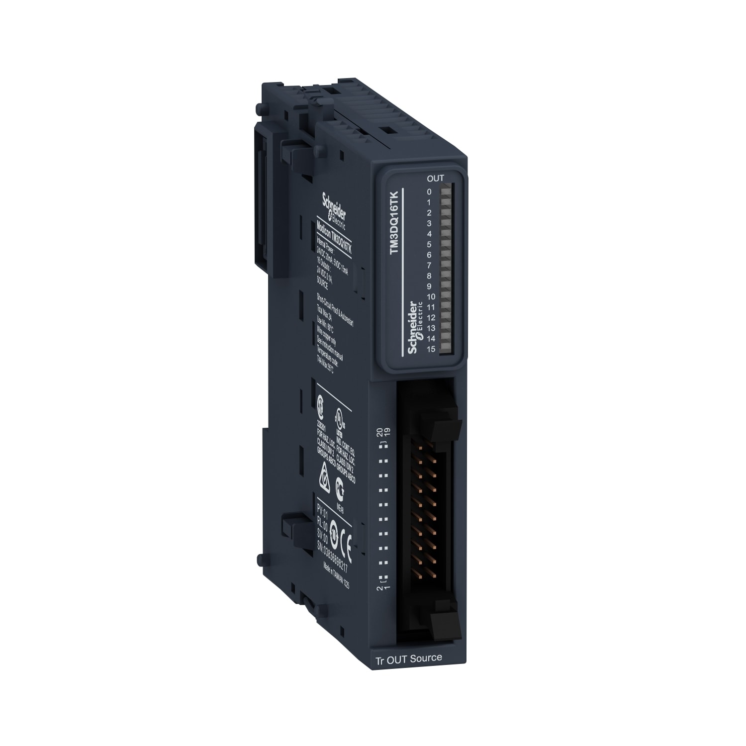 SCHNEIDER ELECTRIC - SNRTM3DQ16TK Modulo TM3 - 16 output transistor PNP, HE10