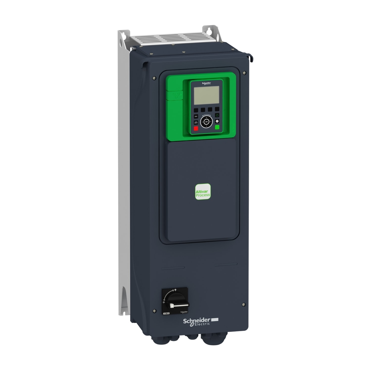 SCHNEIDER ELECTRIC - SNRATV650D15N4E Variatore di velocità, Altivar Process ATV600, ATV650, 15kW, da 400 a 480V, IP55, interruttore di scollegamento