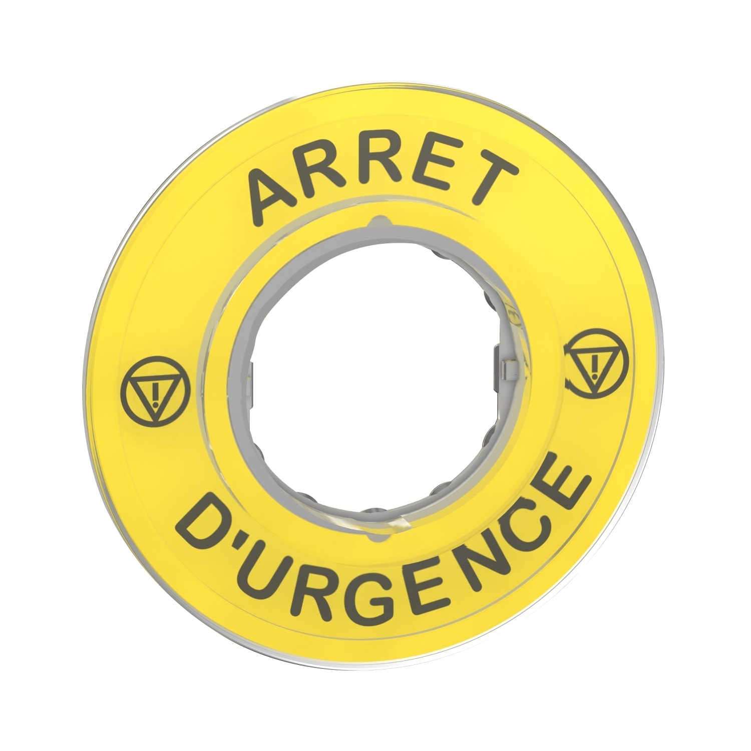 SCHNEIDER ELECTRIC - SNRZBY9120 Etichetta circolare Ø60 per arresto emerg.-ARRET D'URGENCE/logo ISO13850