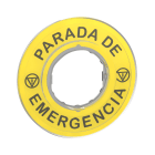 SCHNEIDER ELECTRIC - SNRZBY9420 ETICHETTA PARADA DE EMERGENCIA 3D