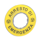 SCHNEIDER ELECTRIC - SNRZBY9620 ETICHETTA ARRESTO DI EMERGENZA 3D