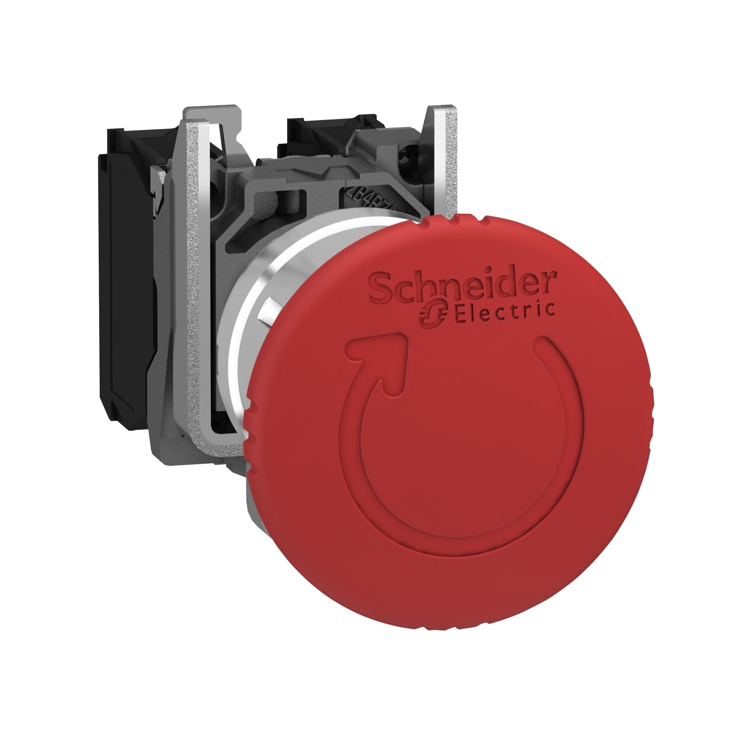 SCHNEIDER ELECTRIC - SNRXB4BS8442 Arresto di emergenza rosso Ø40, Ø22 sblocco rotazione a scatto 1 NC