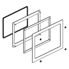 SCHNEIDER ELECTRIC - SNRHMIZPAT7W1 CUTOUT ADAPTER DA MODULAR/S-PANEL (15W)