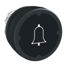 SCHNEIDER ELECTRIC - SNRZB4BC28001 Testa pulsante - nero - con etichetta