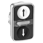 SCHNEIDER ELECTRIC - SNRZB4BW7A1724 TESTA PULSANTE A DOPPIO TASTO LUMINOSO