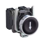 SCHNEIDER ELECTRIC - SNRXB4BA3351 Pulsante nero Ø22 - filoghiera ad impulso - C/IND. FRECCIA GIÙ - 1NO