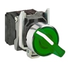 SCHNEIDER ELECTRIC - SNRXB4BK123M5 Testa selettore luminoso verde Ø22 - 2 pos. - 230Vacac - 1NO+1NC- LED universale