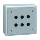 SCHNEIDER ELECTRIC - SNRXB2SL32009 PULSANTIERA VUOTA ALLUMINIO 6 FORI 3FILE