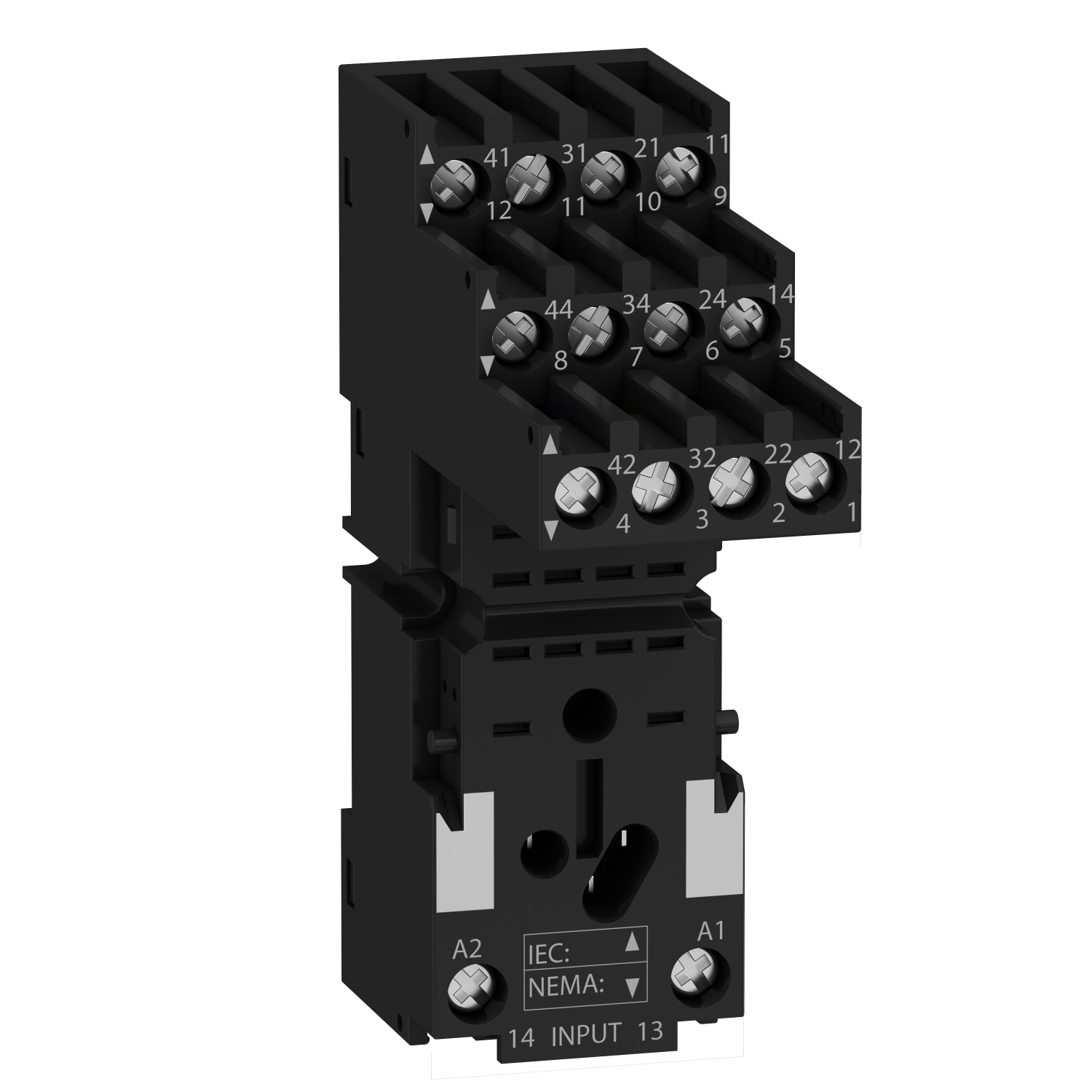 SCHNEIDER ELECTRIC - SNRRXZE2S114M Base RXZ - contatto separato - 10 A - < 250V - connettore - per relè RXM4..