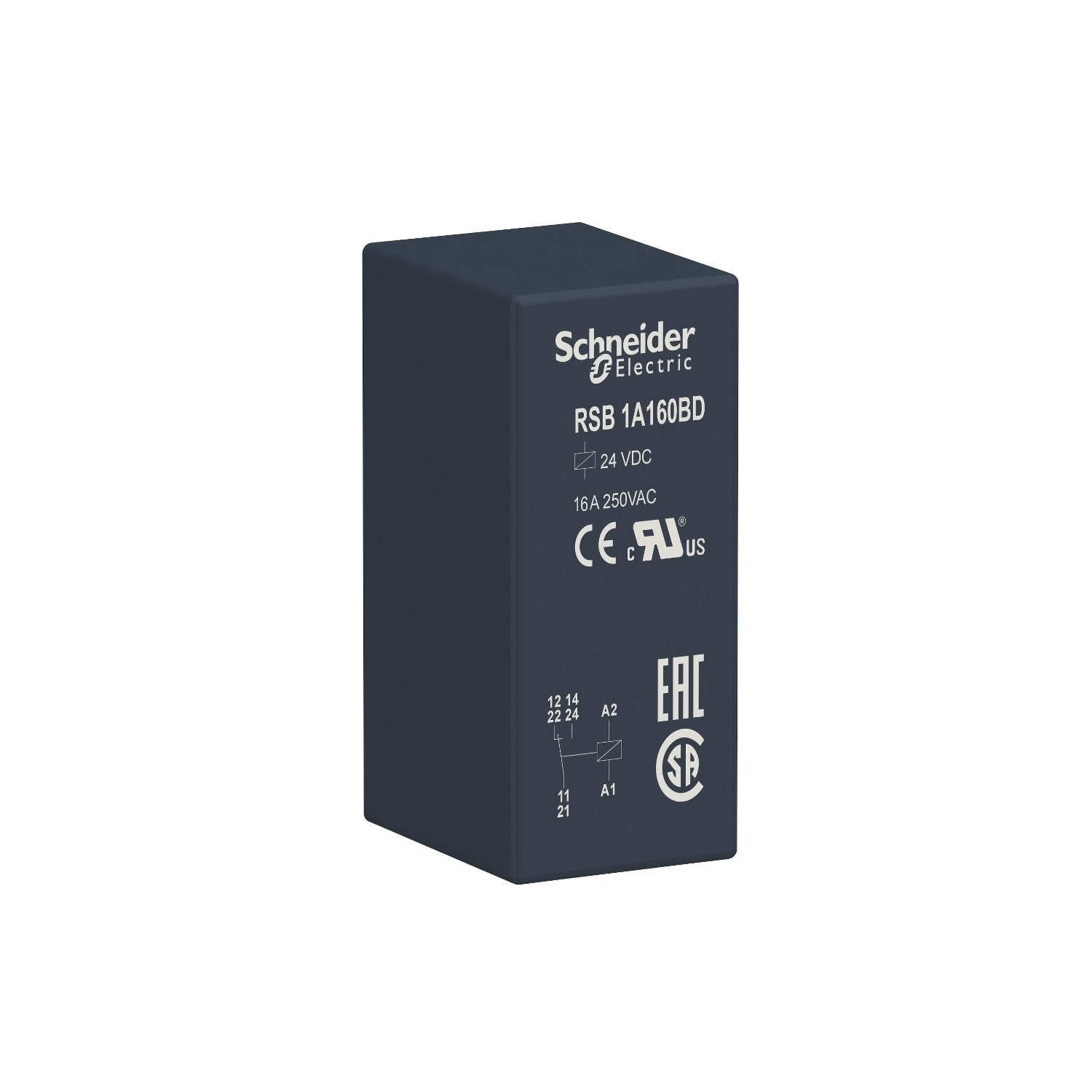 SCHNEIDER ELECTRIC - SNRRSB1A160BD Relè interfaccia - Harmony RSB - 1 NC/NO - 24 VDC - 16 A