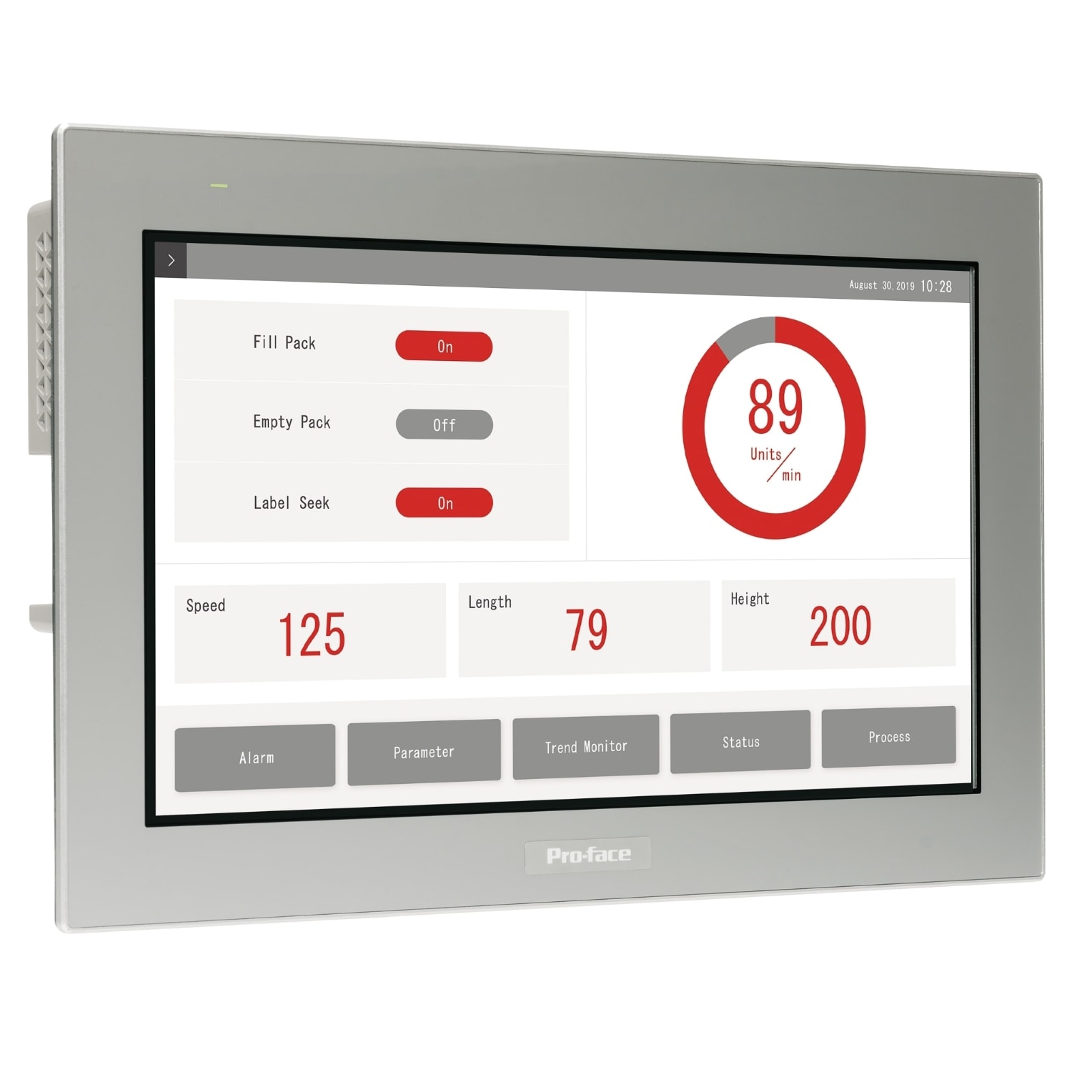 SCHNEIDER ELECTRIC - SNRPFXSTW6700WAD Display da 10" con touch screen, 2Ethernet, host USB, 24 VDC
