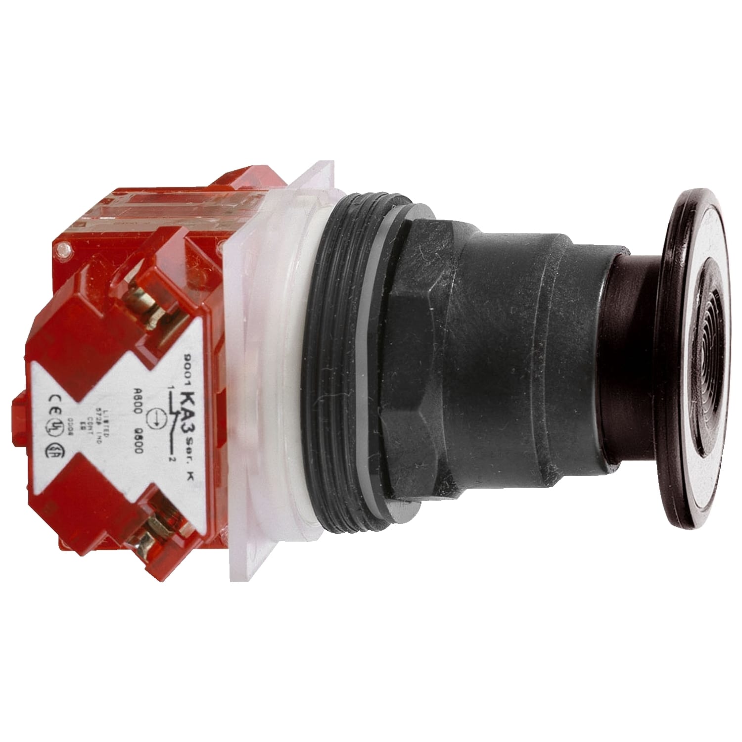 SCHNEIDER ELECTRIC - SNR9001SKR9BH13 PULSANTE A FUNGO NERO NC+NO