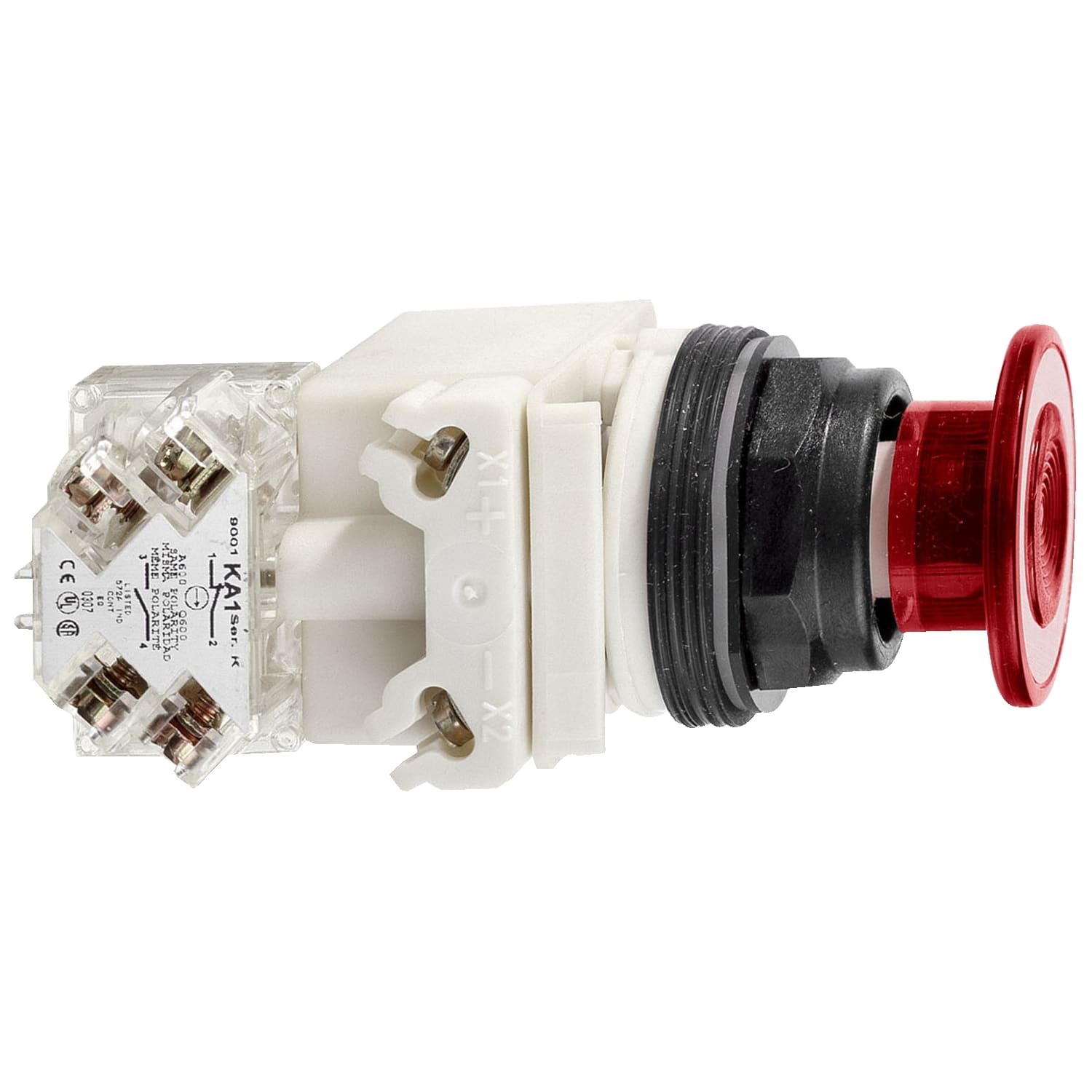 SCHNEIDER ELECTRIC - SNR9001SKR9P38LRR PULSANTE A FUNGO LUMINOSO INC.ROSSO 120V