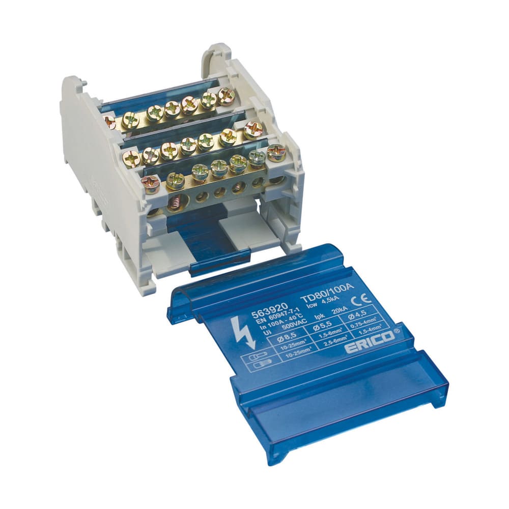 NVENT ERICO - ERI563920 RIPARTITORE QUADRIPOLARE 80/100 A 6 USC