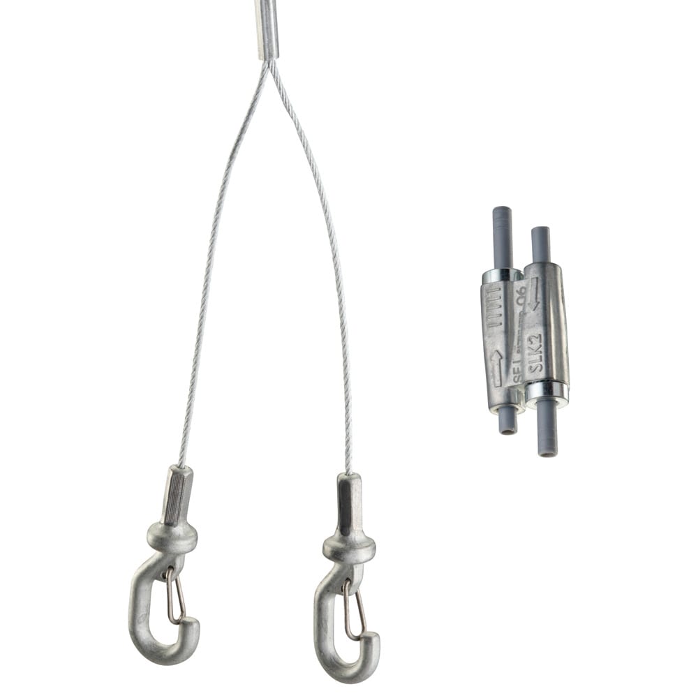 NVENT ERICO - ERI196550 SOSPENSIONE A CAVO CON 2 GANCI, 3M 0,5M