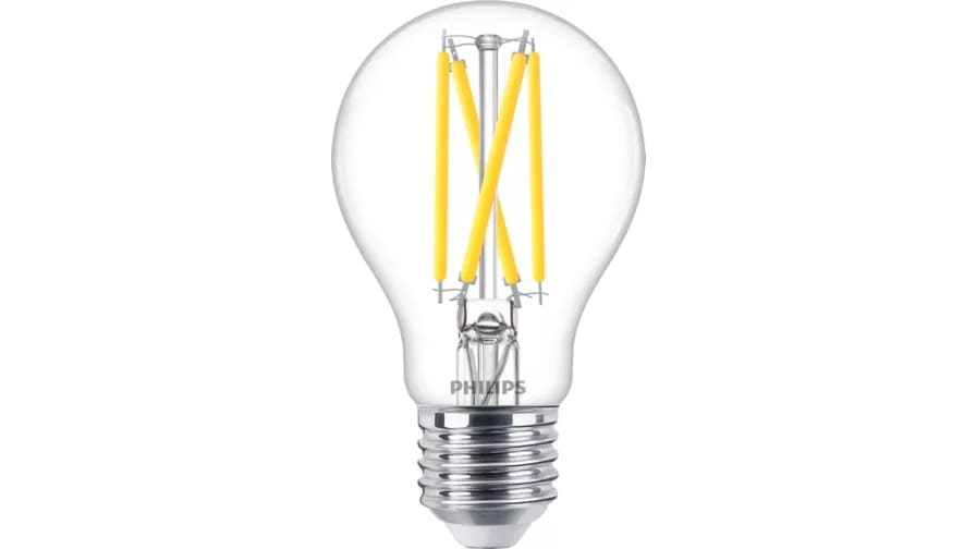 SIGNIFY ITALY SPA - PHLML60927CLG2 LED, A60, 60 W, E27, 2200 K, 2700 K, 806 lm, CRI 95, 25000 ore, Vetro