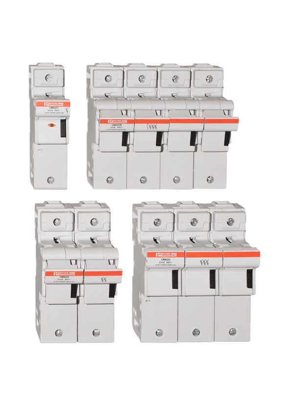 MERSEN ITALIA SPA - XESN1001455 PORTAFUS. BT CMS22X58 CON IND. 3P+N