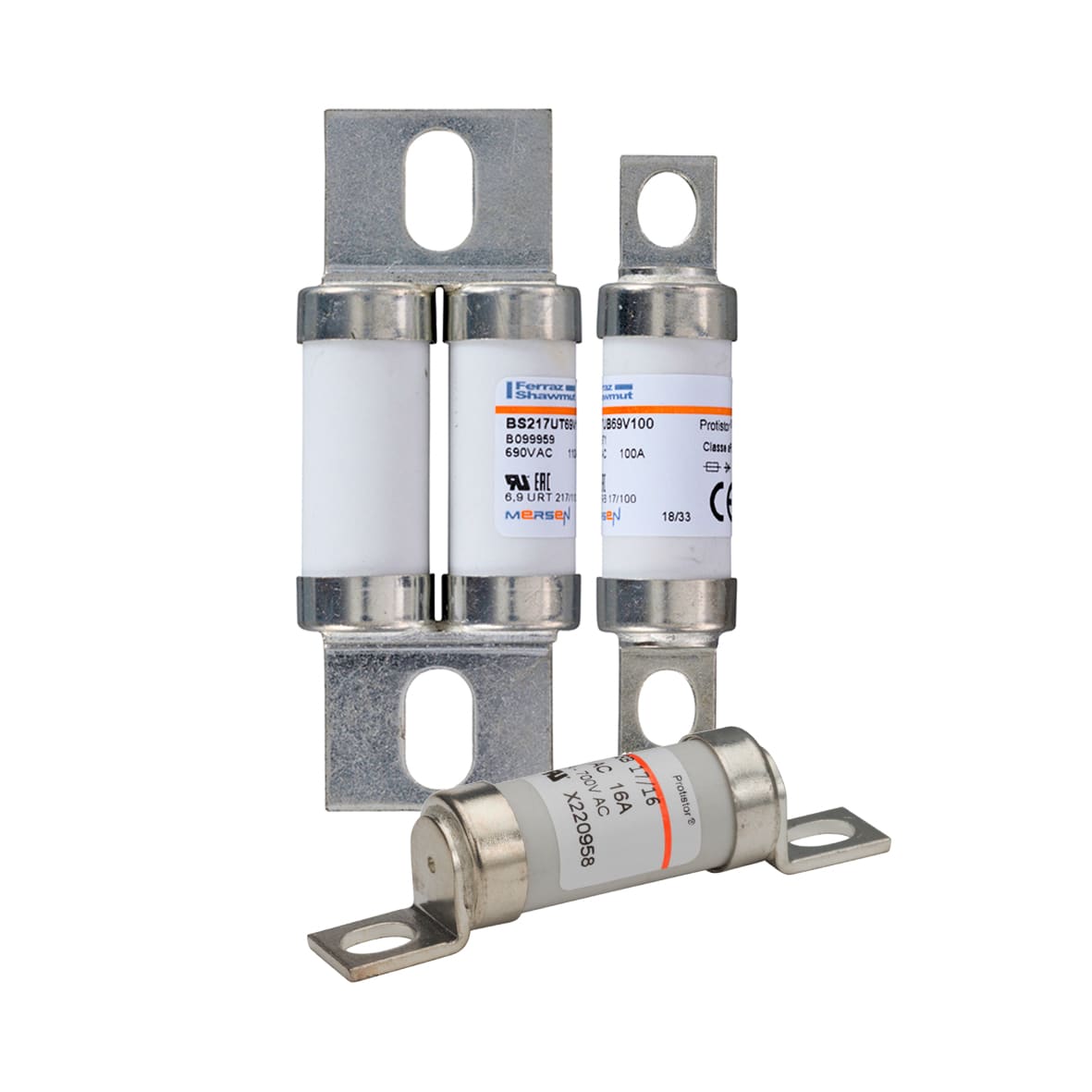 MERSEN ITALIA SPA - XESF220966 FUS.BS88-4 17X49 690V SENZA PERC. GRB 55