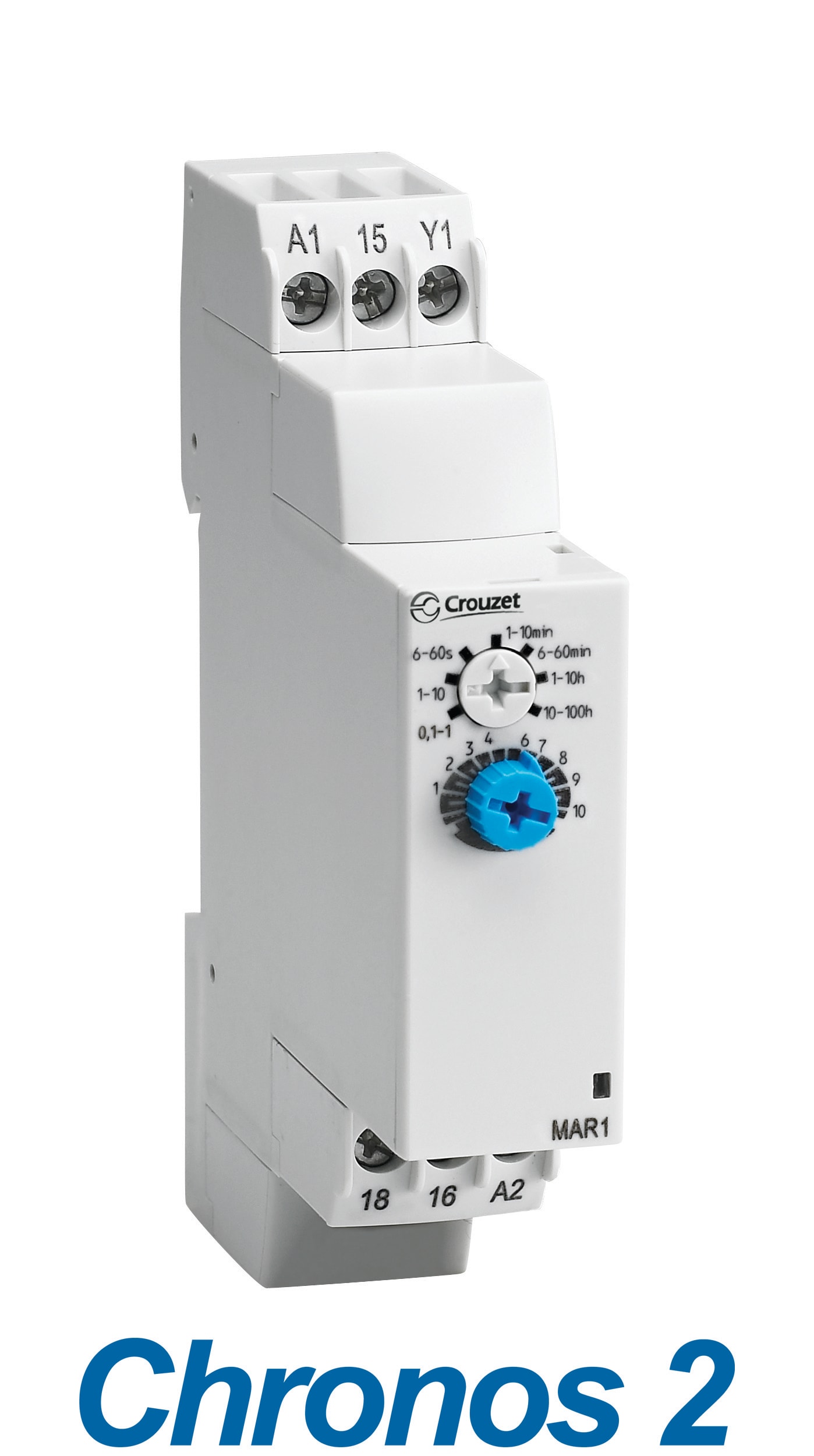 CROUZET - CRO88827125 CHRONOS 2 TIMER MBR1, 24 VDC / 24-240 VA
