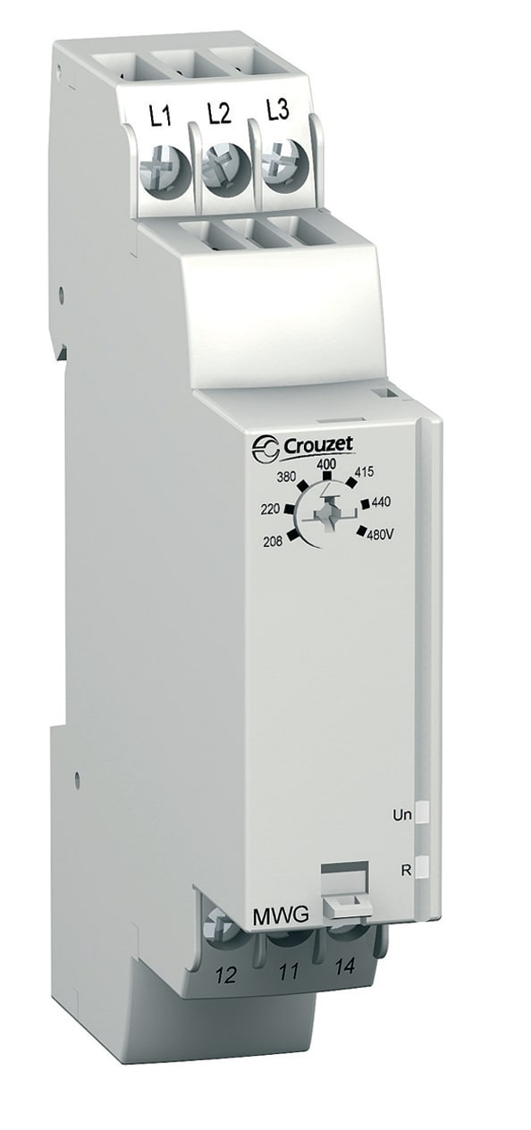 CROUZET - CRO84873022 PHASE MONITORING RELAY MWG, 208-480 VAC,
