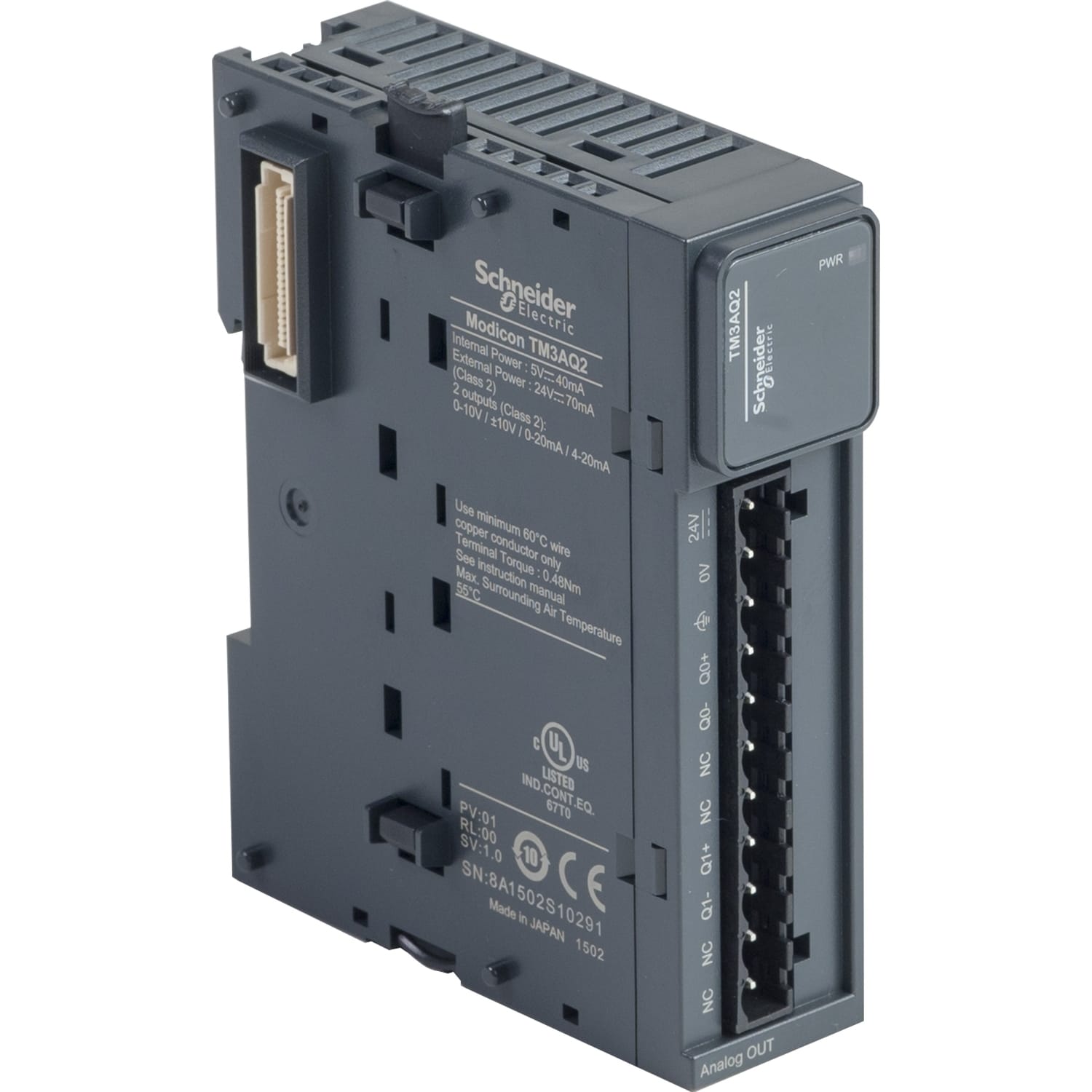 SCHNEIDER ELECTRIC - SNRTM3AQ2 MODULO TM3 2 OUTPUT ANALOGICHE