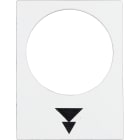 SCHNEIDER ELECTRIC - SNRZB2BY4953 Etichetta - 30×40mm - bianco - sollevamento, lento-veloce