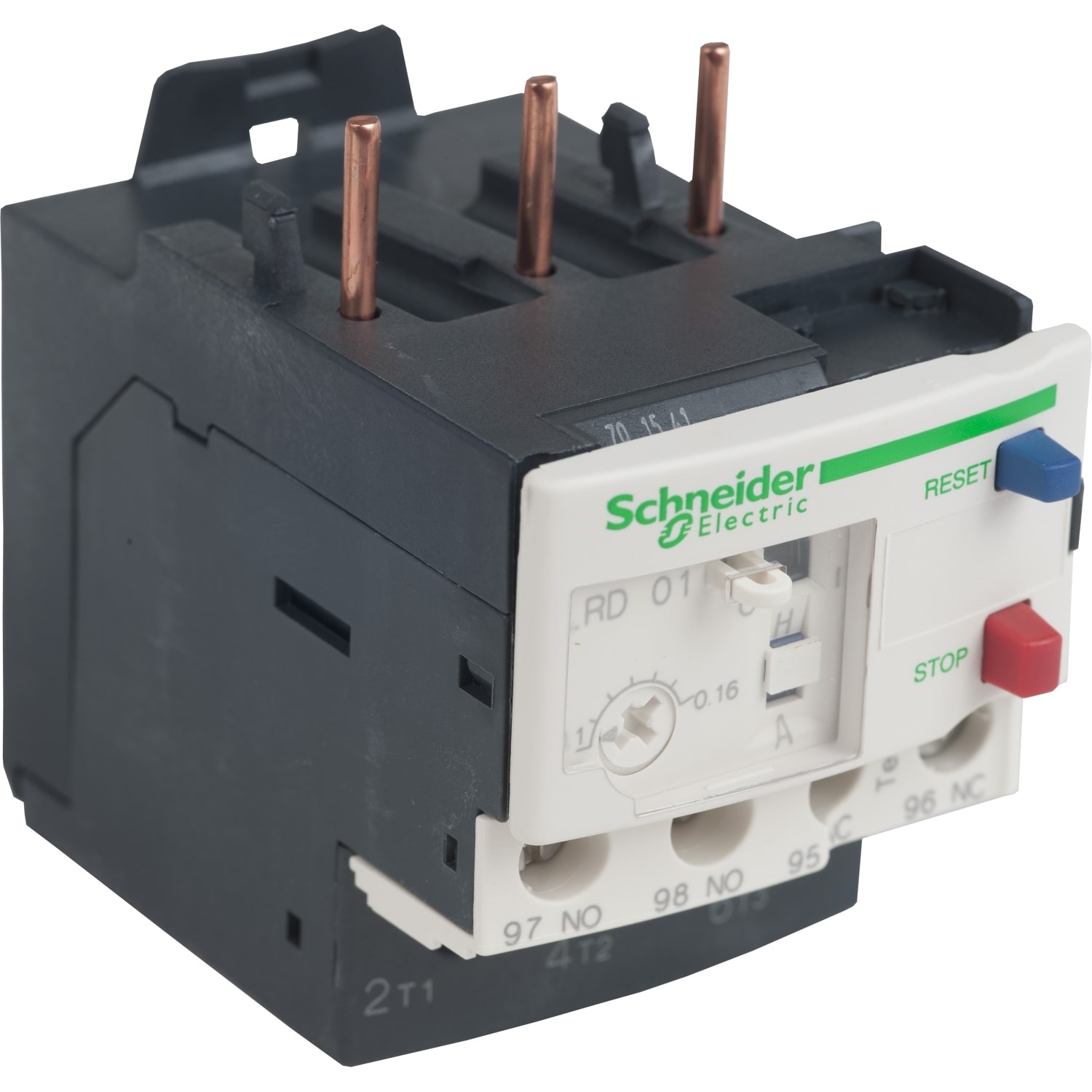 SCHNEIDER ELECTRIC - SNRLRD01 Relè sovraccarico termico per motore TeSys - 0,1...0,16 A - Classe 10A