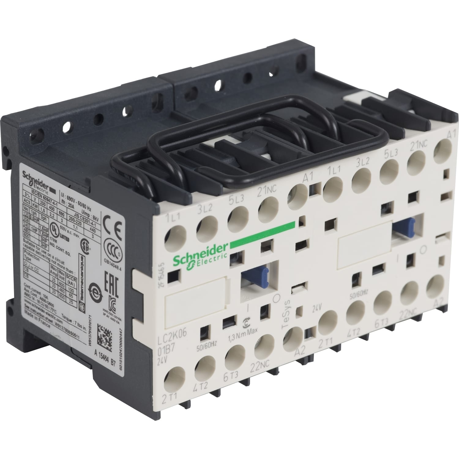 SCHNEIDER ELECTRIC - SNRLC2K0601B7 TELEINV 6A 24VAC 50/60 HZ VITI 3P