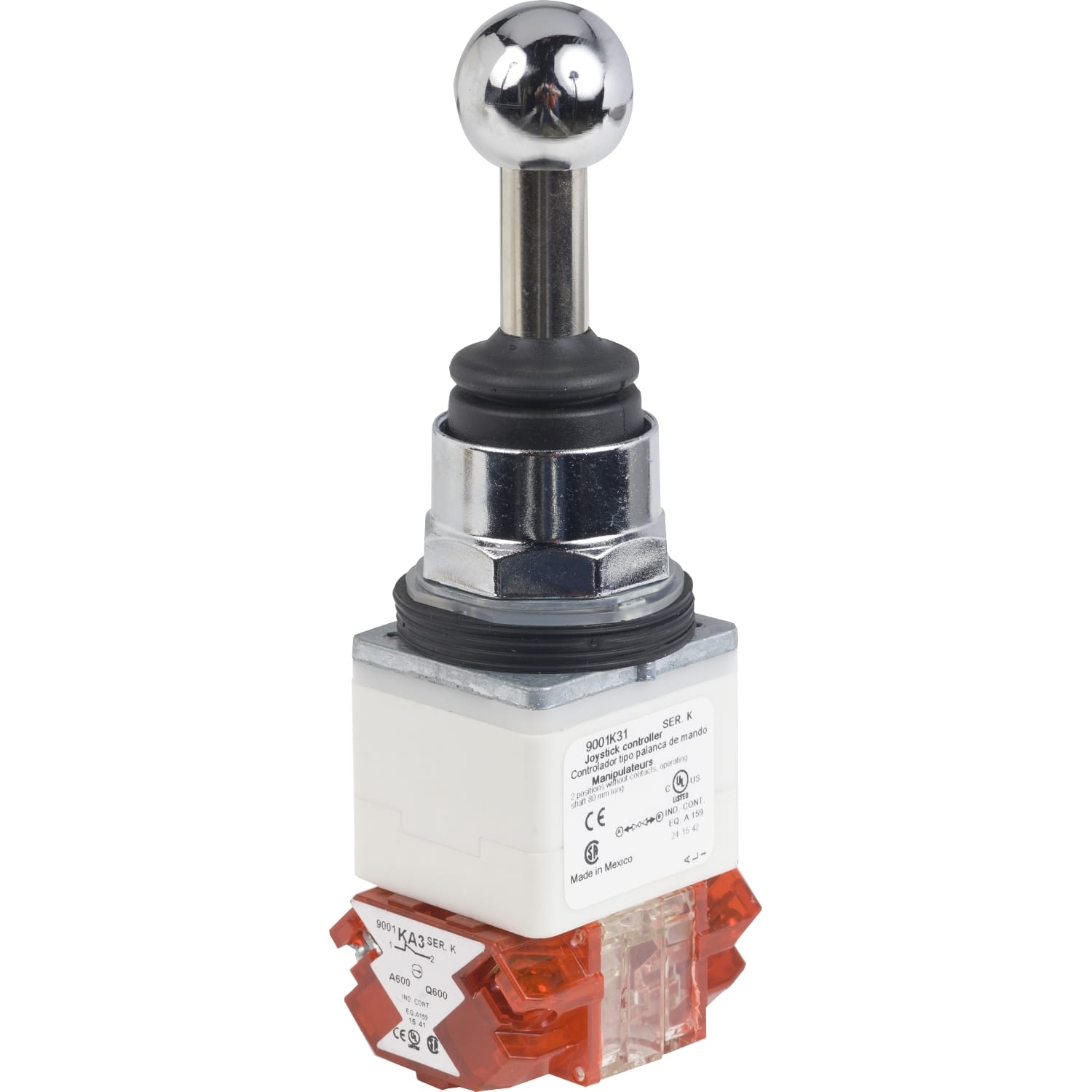 SCHNEIDER ELECTRIC - SNR9001K31H8 Controllore joystick Ø30 - 3 pos. con ritorno - 2 NC