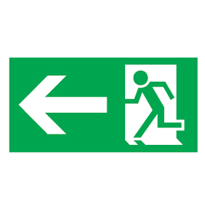 LINERGY SRL - LENA177 PITTOGRAMMA STEP FRECCIA SINISTRA CON FO