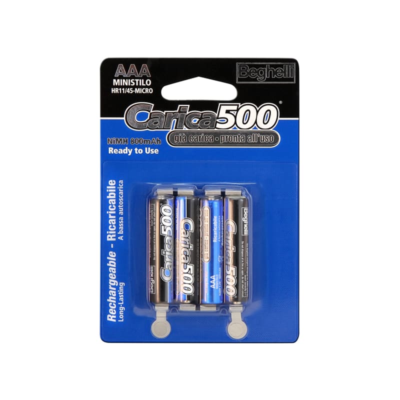 BEGHELLI - BEG8852 B 4 RIC NIMH 1.2V 800MAH AAA