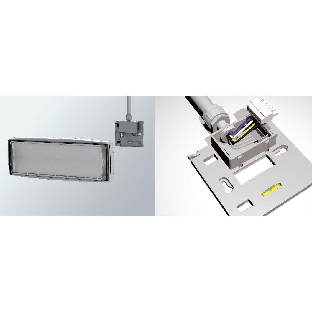 BEGHELLI - BEG12199 STAFFA PARETE LOGICA IP65