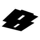 ROSSINI - RSSPON002N PLAFONIERA NERA LED 26W IP20 2700K CRI80