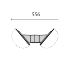 PERFORMANCE IN LIGHT - PRI000810 Mensole doppie per palo ø 60 inc. 40°