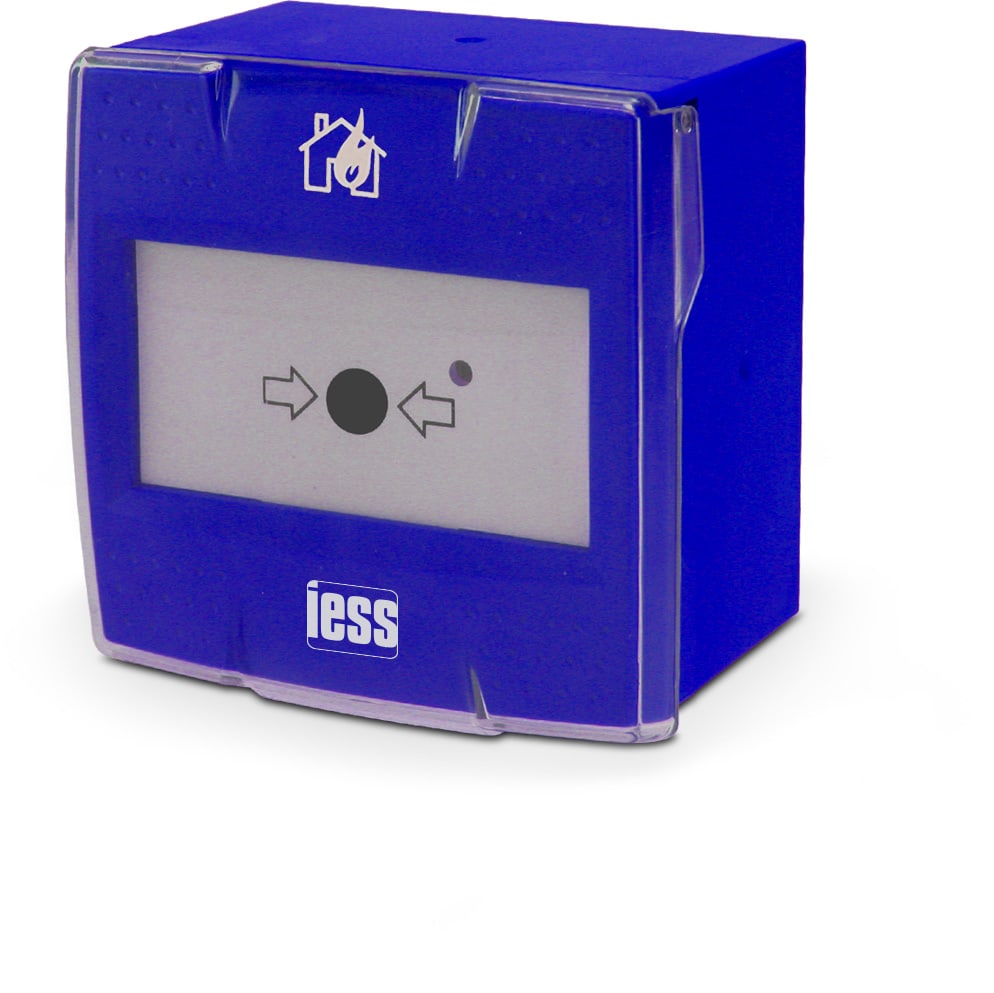IESS SRL - EAAPRV1B PULSANTE CONV. A PRESSIONE BLU RIPRIST.