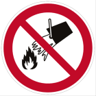 CEMBRE SPA - CEM210203-BULK ETICHETTA ADESIVA DI DIVIETO PS-SW, SIMBOLO VIETATO USARE L'ACQUA PER SPEGNERE INCENDI