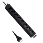LINK4COM SRLS - LK4PS1U8P-A 8 prese 19 1U spia 16A 230V cavo 3m