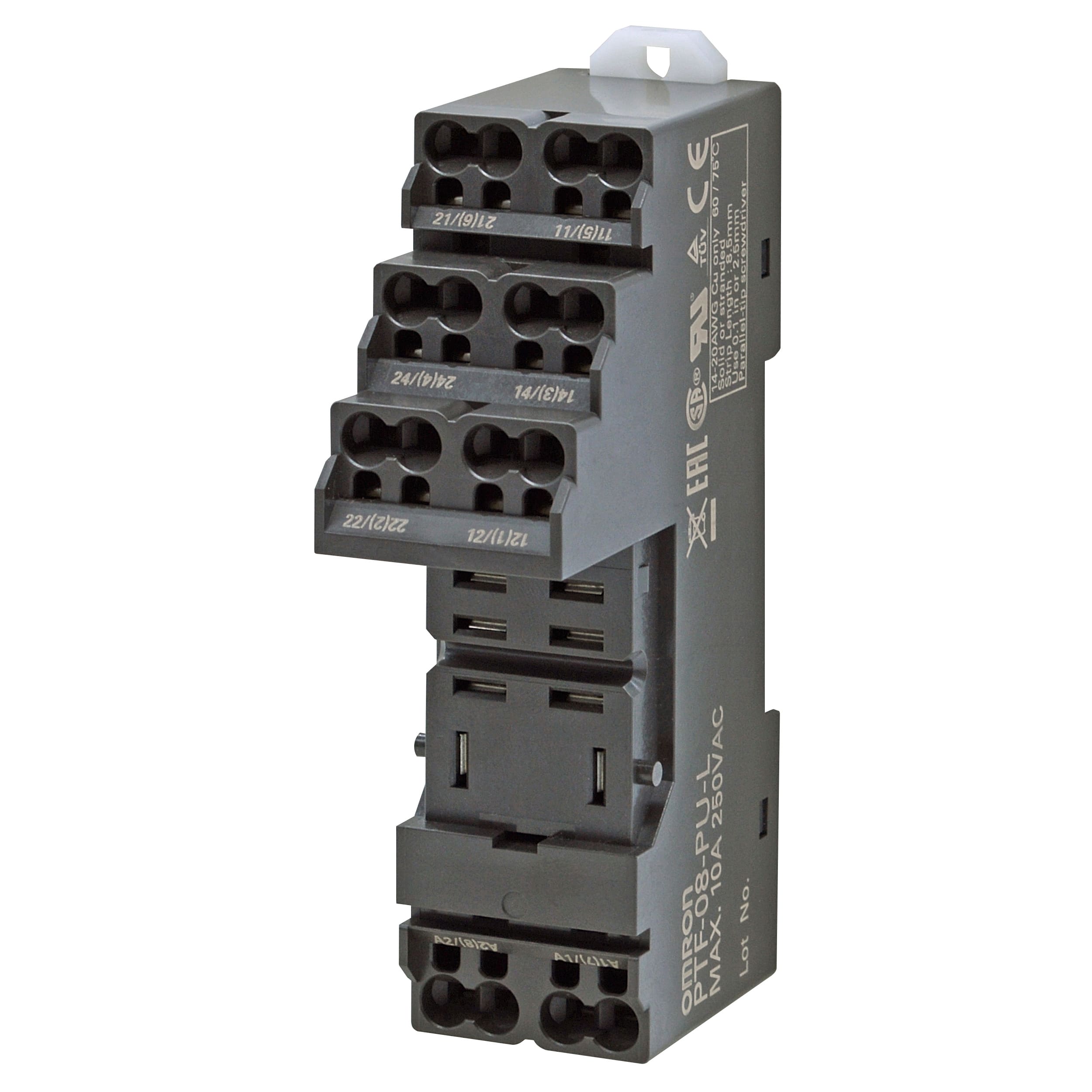 OMRON - OMRPTF08PUL ZOCCOLO-DIN O FRONTEQUAD TERMINALIVITE L